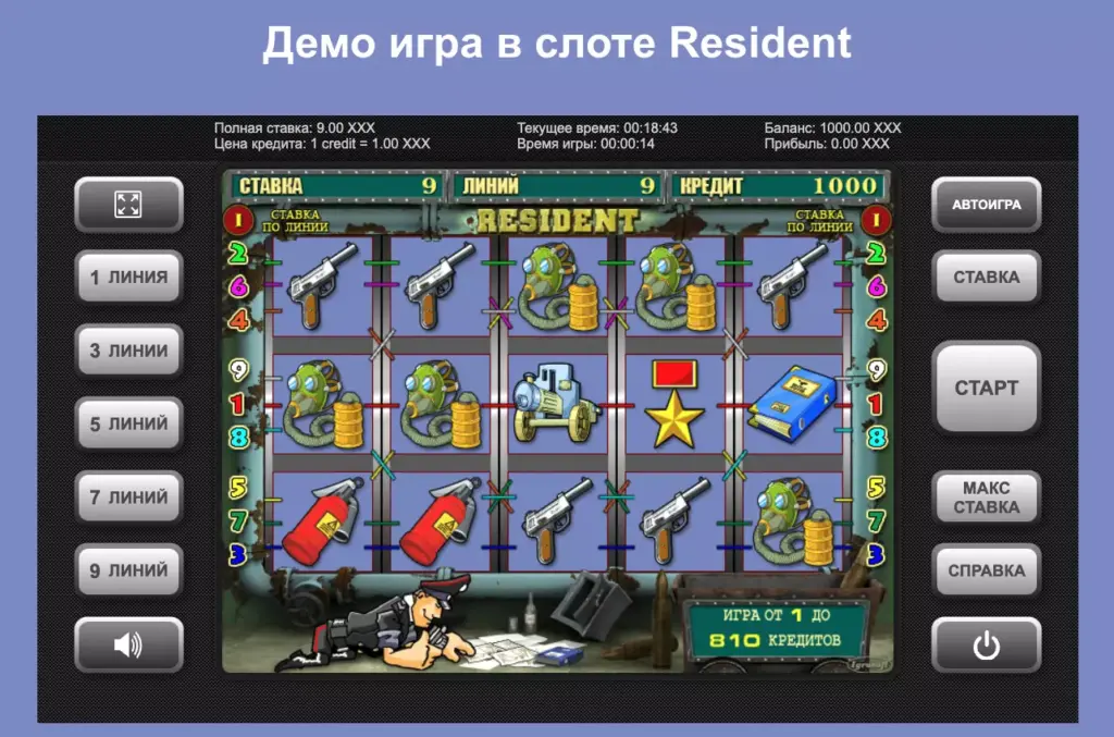 Как играть в Resident slot